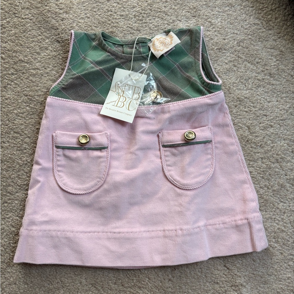 Pink and Green Kids Dress